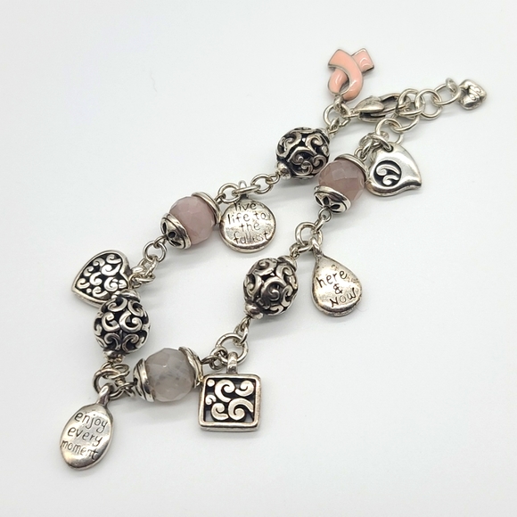 Brighton "Enjoy Every Moment" Go Red Campaign for Cancer Awareness bracelet 🩷 - Picture 3 of 11